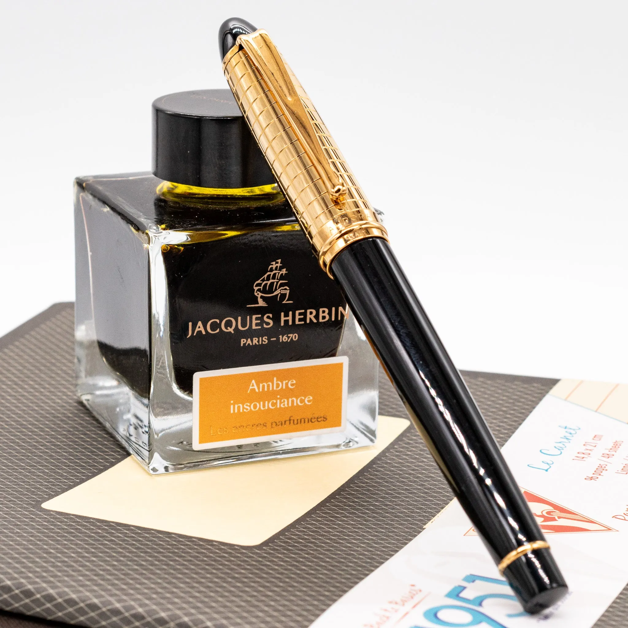 Aurora Ipsilon Quadra Gold Rollerball Pen