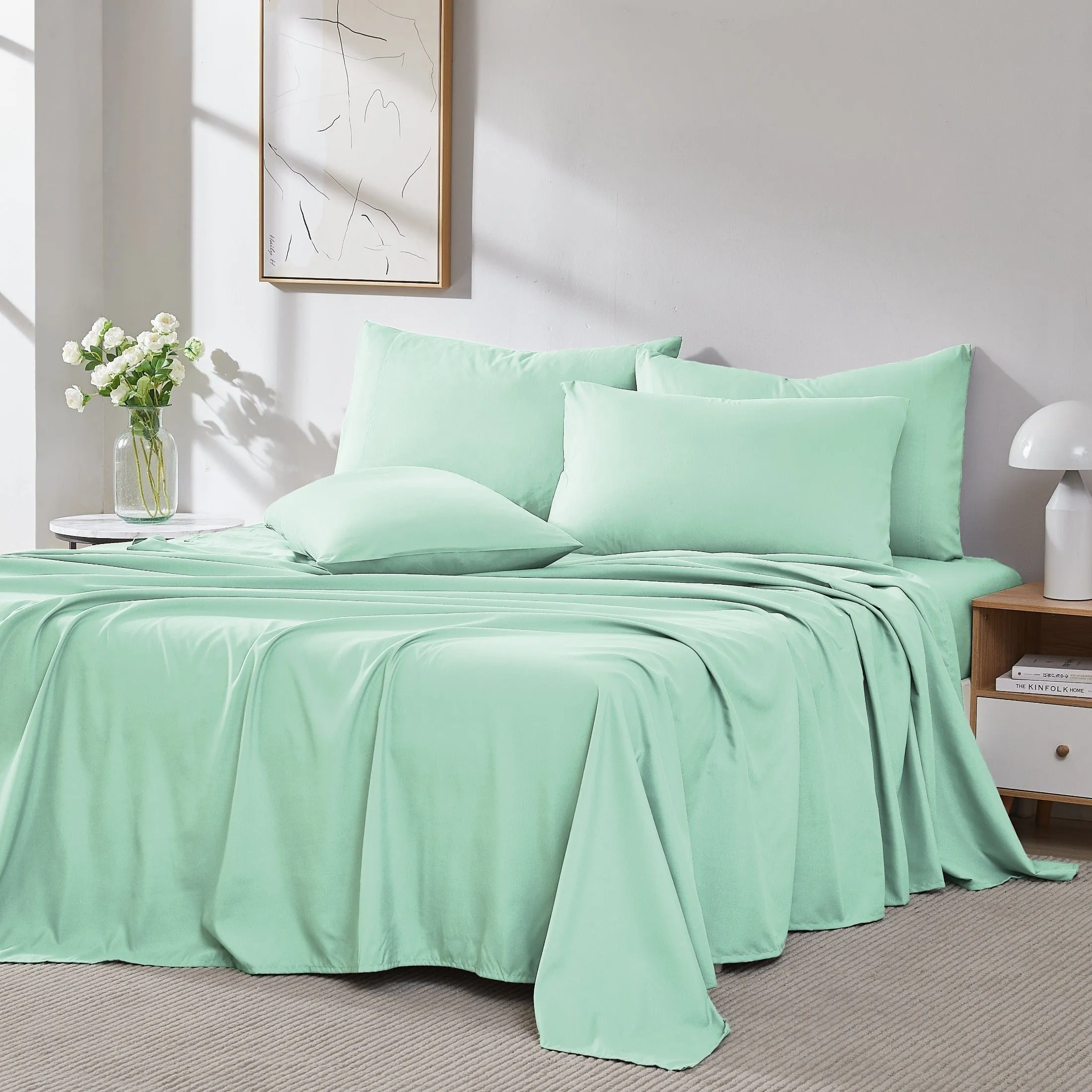 Everyday Essentials 6-Piece Sheet Set in Pastels